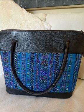 HANDMADE Guatemalan Leather Tote Bag